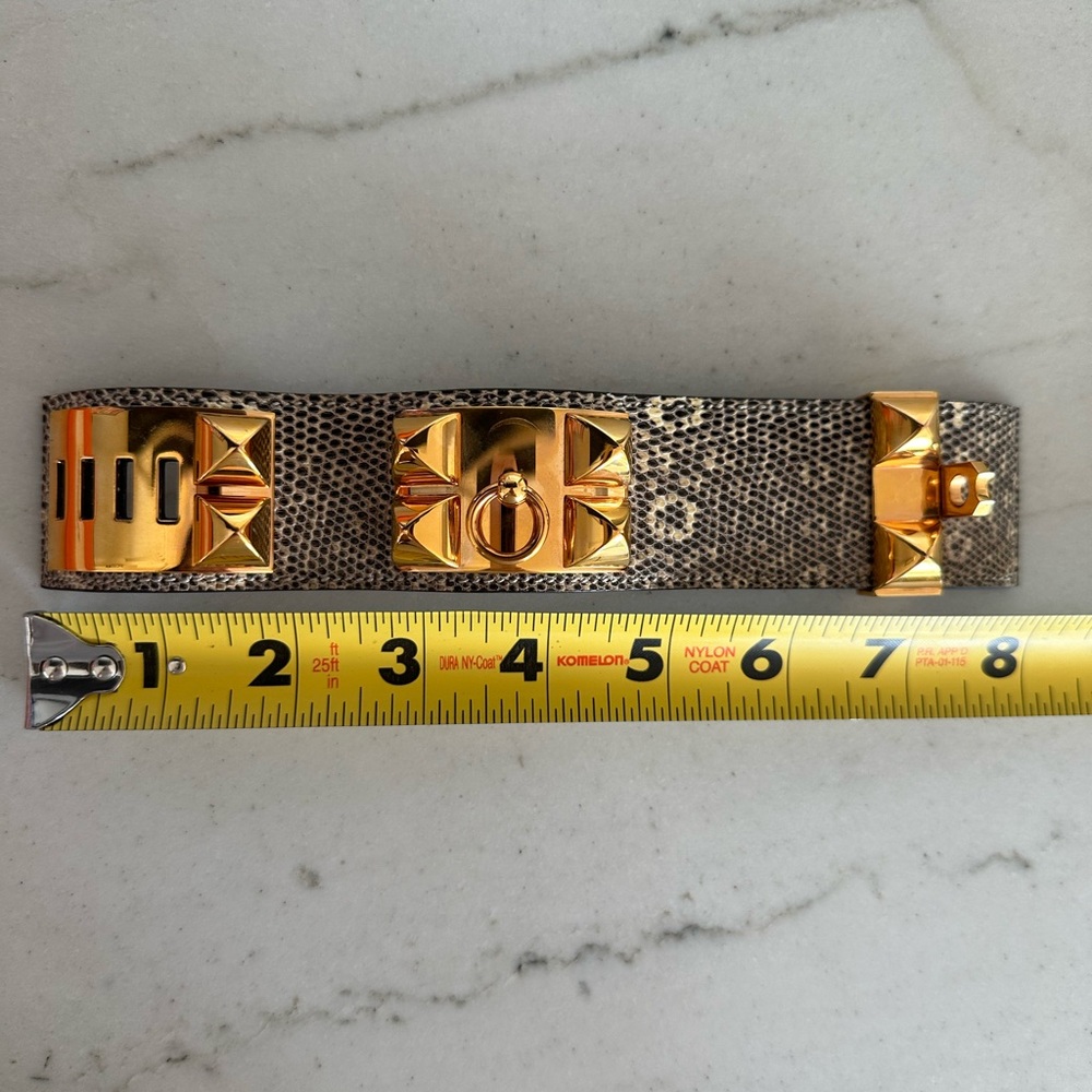 Hermès Collier de Chien bracelet - lizard - Picture 5 of 9